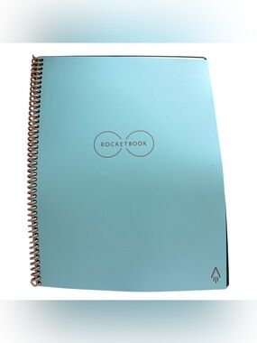 Rocketbook Core Teal 9x12 Letter Size‎ Reusable Smart Notebook Spiral Erasable
